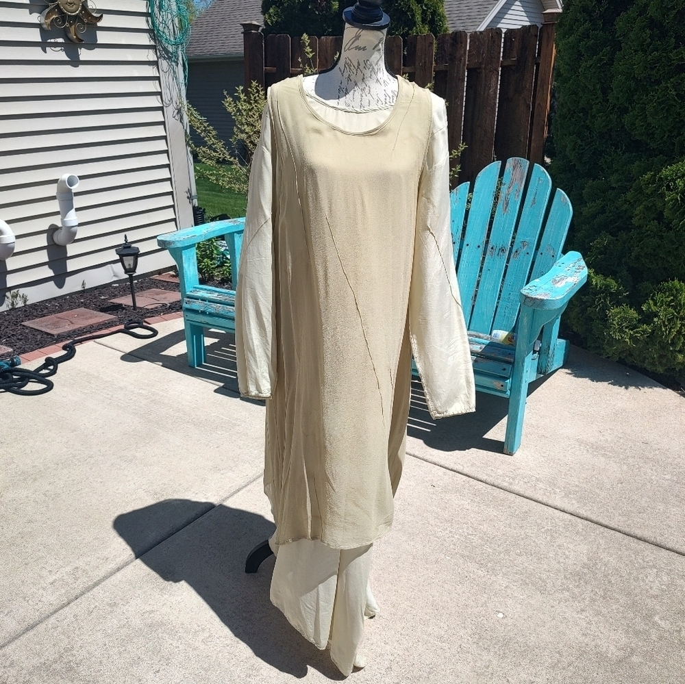 Cachaca Size Small Mild Olive Two Dress Overlay Combo! - Picture 2 of 14